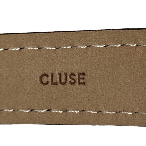 CLUSE Black Leather Rose Gold Plated Steel White Dial Watch - Picture 14 of 15